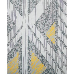Dywan 160 x 230 cm szaro-żółty KARGI Dywan 160 x 230 cm szaro-żółty KARGI