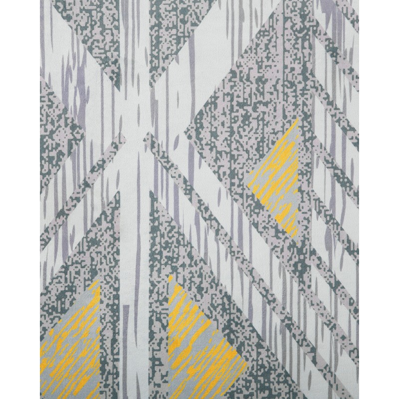 Dywan 160 x 230 cm szaro-żółty KARGI Dywan 160 x 230 cm szaro-żółty KARGI