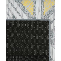 Dywan 160 x 230 cm szaro-żółty KARGI Dywan 160 x 230 cm szaro-żółty KARGI