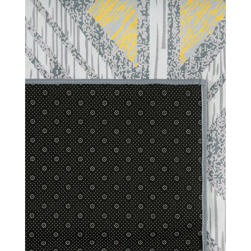 Dywan 160 x 230 cm szaro-żółty KARGI Dywan 160 x 230 cm szaro-żółty KARGI