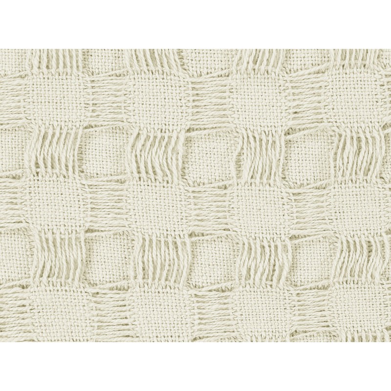 Narzuta na łóżko BERE Bawełna 220 x 240 cm Złamana biel Narzuta na łóżko BERE Bawełna 220 x 240 cm Złamana biel