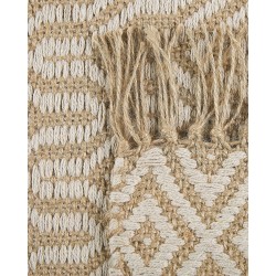 Dywan z juty 50 x 80 cm beżowy POZANTI Dywan z juty 50 x 80 cm beżowy POZANTI