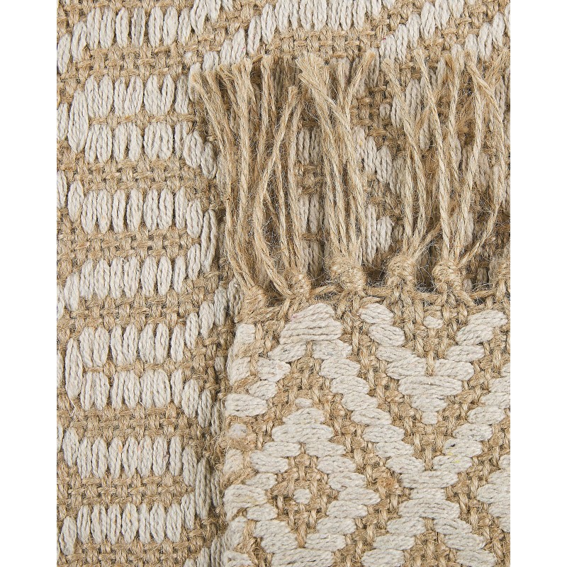 Dywan z juty 50 x 80 cm beżowy POZANTI Dywan z juty 50 x 80 cm beżowy POZANTI