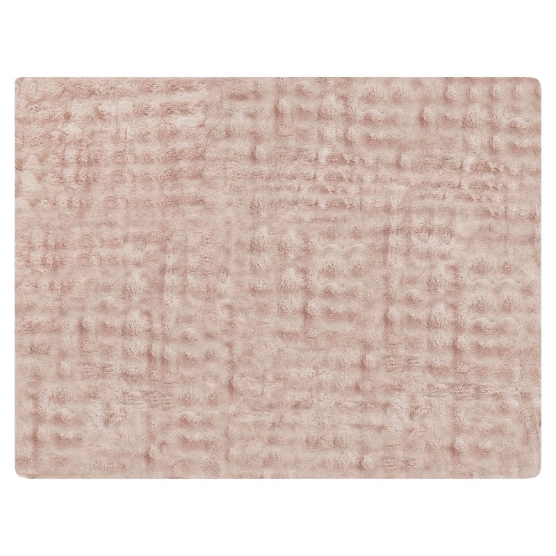 Koc SALKA Sztuczne futro 150 x 200 cm Pastelowy róż Koc SALKA Sztuczne futro 150 x 200 cm Pastelowy róż