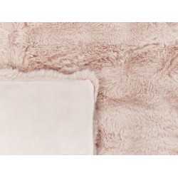 Koc SALKA Sztuczne futro 150 x 200 cm Pastelowy róż Koc SALKA Sztuczne futro 150 x 200 cm Pastelowy róż