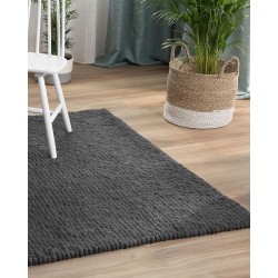 Dywan z filcowych kulek 160 x 230 cm ciemnoszary AMDO Dywan z filcowych kulek 160 x 230 cm ciemnoszary AMDO