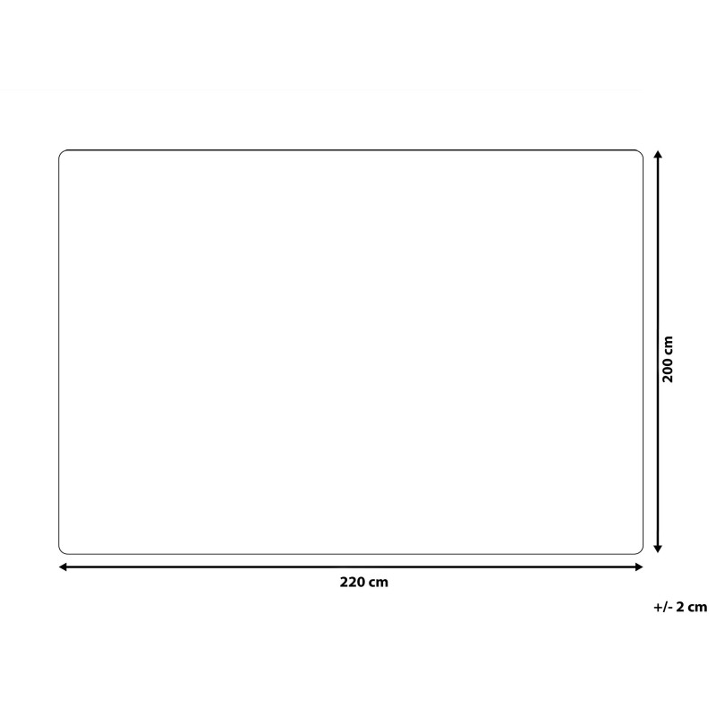 Koc SAMUR 200 x 220 cm Złamana biel Koc SAMUR 200 x 220 cm Złamana biel
