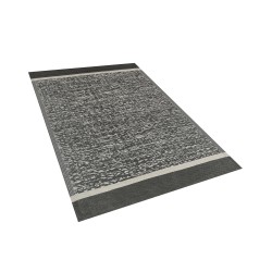 Dywan zewnętrzny 120 x 180 cm czarno-biały BALLARI Dywan zewnętrzny 120 x 180 cm czarno-biały BALLARI