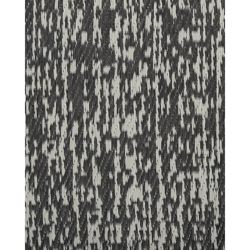 Dywan zewnętrzny 120 x 180 cm czarno-biały BALLARI Dywan zewnętrzny 120 x 180 cm czarno-biały BALLARI