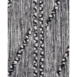Dywan bawełniany 80 x 150 cm czarno-biały TERMAL Dywan bawełniany 80 x 150 cm czarno-biały TERMAL