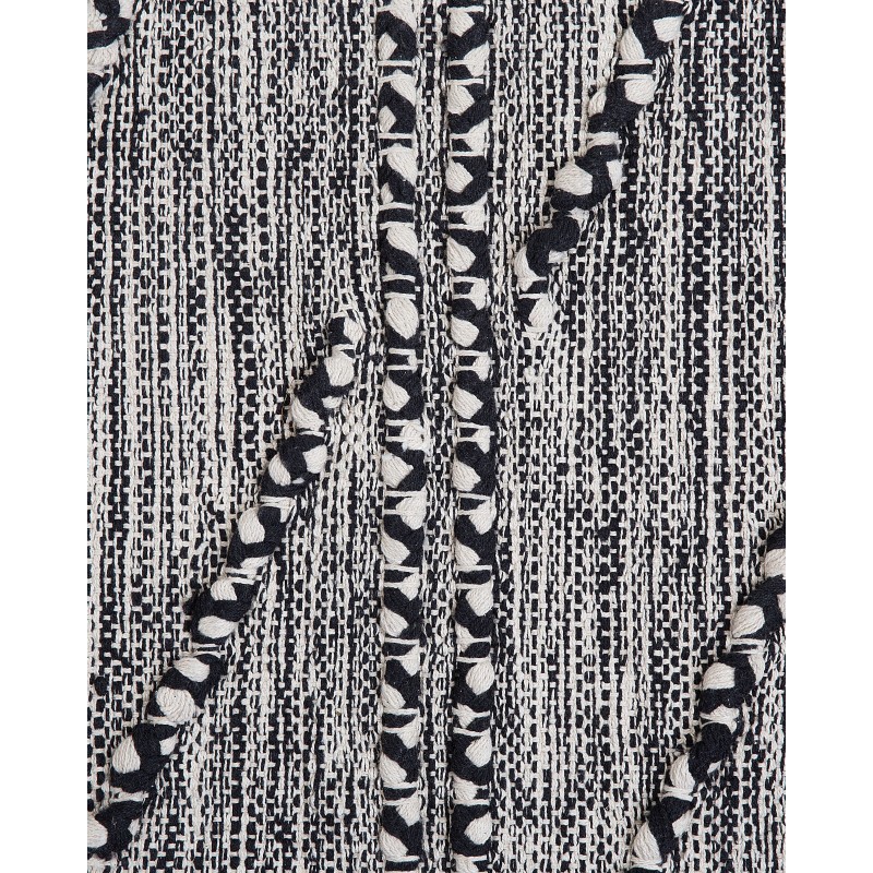 Dywan bawełniany 80 x 150 cm czarno-biały TERMAL Dywan bawełniany 80 x 150 cm czarno-biały TERMAL