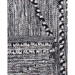 Dywan bawełniany 80 x 150 cm czarno-biały TERMAL Dywan bawełniany 80 x 150 cm czarno-biały TERMAL
