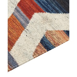 Dywan wełniany kilim 140 x 200 cm wielokolorowy MRGASHAT Dywan wełniany kilim 140 x 200 cm wielokolorowy MRGASHAT