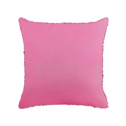 2 poduszki dekoracyjne bawełniane tuftowane 45 x 45 cm różowe RHOEO 2 poduszki dekoracyjne bawełniane tuftowane 45 x 45 cm różowe RHOEO