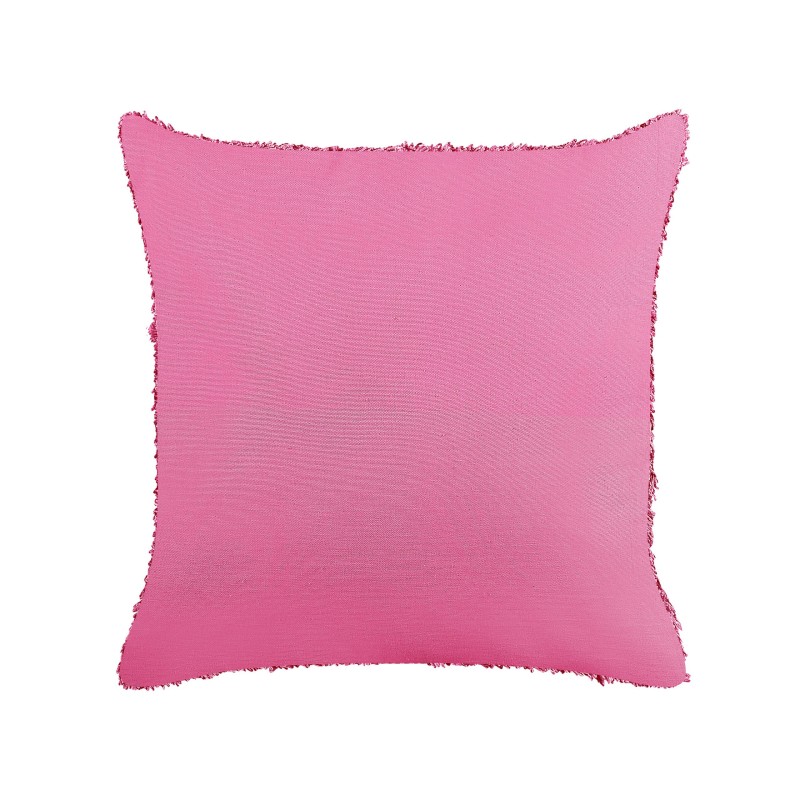 2 poduszki dekoracyjne bawełniane tuftowane 45 x 45 cm różowe RHOEO 2 poduszki dekoracyjne bawełniane tuftowane 45 x 45 cm różowe RHOEO