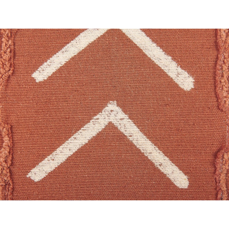 Poduszka dekoracyjna ALBIUM Bawełna 55 x 35 cm Pomarańczowy Wzór geometryczny Poduszka dekoracyjna ALBIUM Bawełna 55 x 35 cm Pomarańczowy Wzór geometryczny