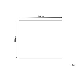 Narzuta na łóżko RAGALA Bawełna 220 x 240 cm Jasnobeżowy Narzuta na łóżko RAGALA Bawełna 220 x 240 cm Jasnobeżowy