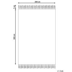 Dywan bawełniany kilim 200 x 300 cm wielokolorowy PARAKAR Dywan bawełniany kilim 200 x 300 cm wielokolorowy PARAKAR