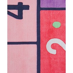 Dywan dziecięcy gra w klasy 80 x 150 cm różowy HONAZ Dywan dziecięcy gra w klasy 80 x 150 cm różowy HONAZ