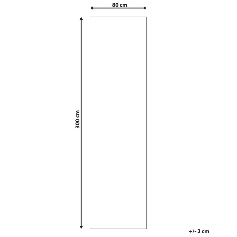 Dywan z juty 80 x 300 cm beżowo- szary BUDHO Dywan z juty 80 x 300 cm beżowo- szary BUDHO