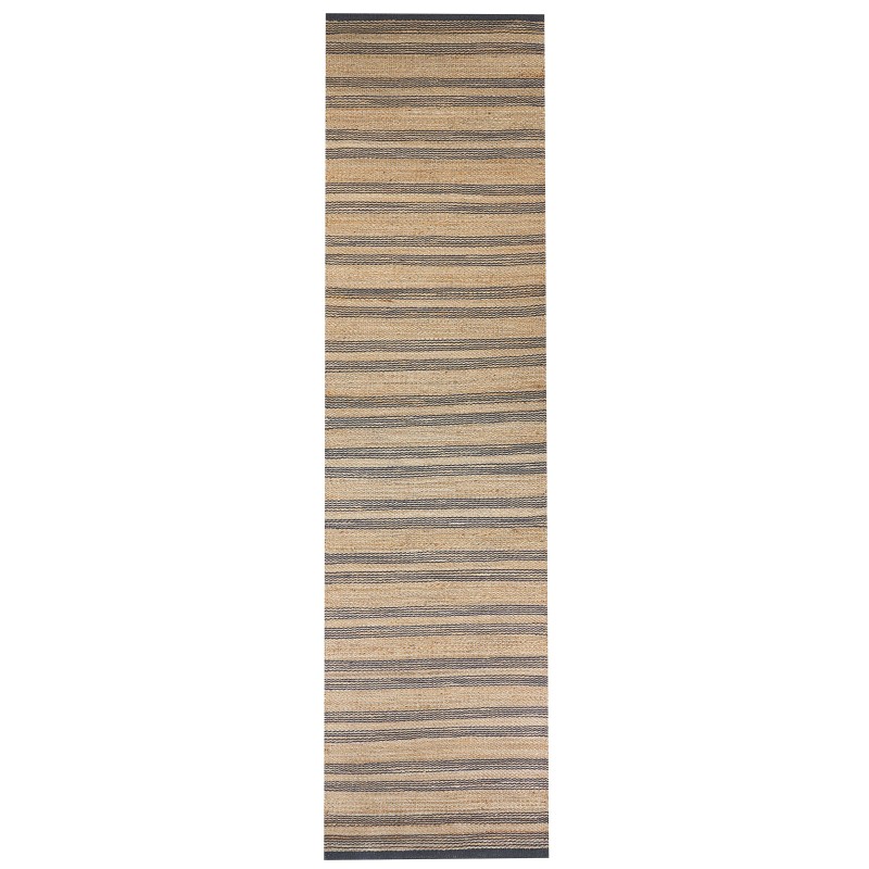 Dywan z juty 80 x 300 cm beżowo- szary BUDHO Dywan z juty 80 x 300 cm beżowo- szary BUDHO