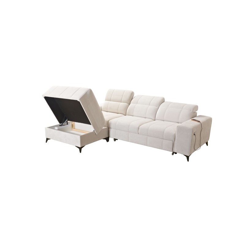 ¡Sofá esquinero Ballagio I con función de cama en tela Plecionka, Spring 1116 - belleza y funcionalidad en uno! ¡Sofá esquinero Ballagio I con función de cama en tela Plecionka, Spring 1116 - belleza y funcionalidad en uno!
