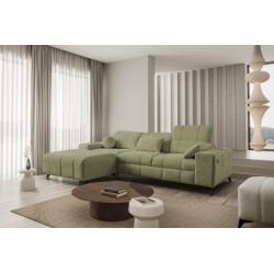 Ballagio I corner sofa with a sleeping function made from Plecionka fabric, Spring 1115 - beauty and functionality in one!