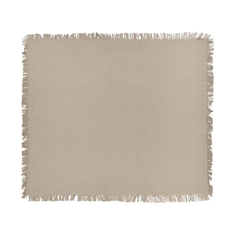 Narzuta na łóżko YERBENT Bawełna 200 x 220 cm Beżowoszary Narzuta na łóżko YERBENT Bawełna 200 x 220 cm Beżowoszary