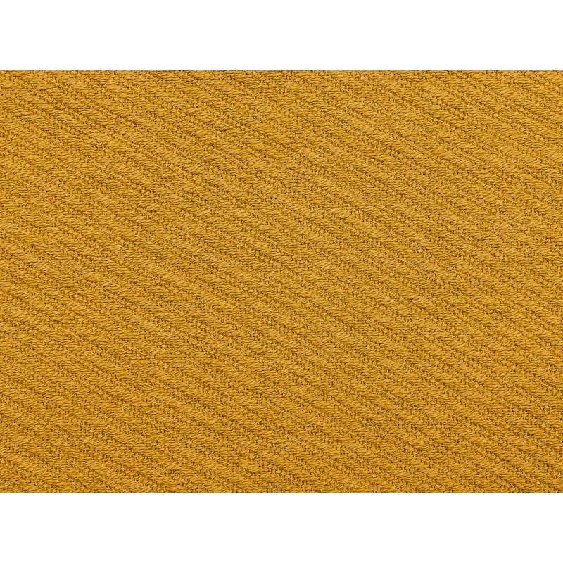 Koc YARSA Bawełna 125 x 150 cm Musztardowy Koc YARSA Bawełna 125 x 150 cm Musztardowy