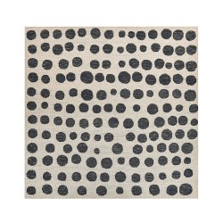 Dywan wełniany 200 x 200 cm beżowo-czarny HAVRAN Dywan wełniany 200 x 200 cm beżowo-czarny HAVRAN