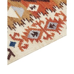 Dywan wełniany kilim 160 x 230 cm wielokolorowy VOSKETAP Dywan wełniany kilim 160 x 230 cm wielokolorowy VOSKETAP