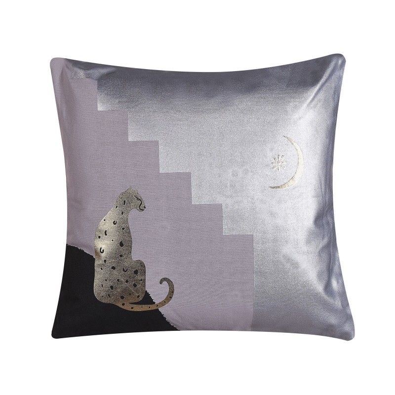 Zestaw 2 poduszek dekoracyjnych DIGITALIS Bawełna 45 x 45 cm Szary Wzór abstrakcyjny Zestaw 2 poduszek dekoracyjnych DIGITALIS Bawełna 45 x 45 cm Szary Wzór abstrakcyjny