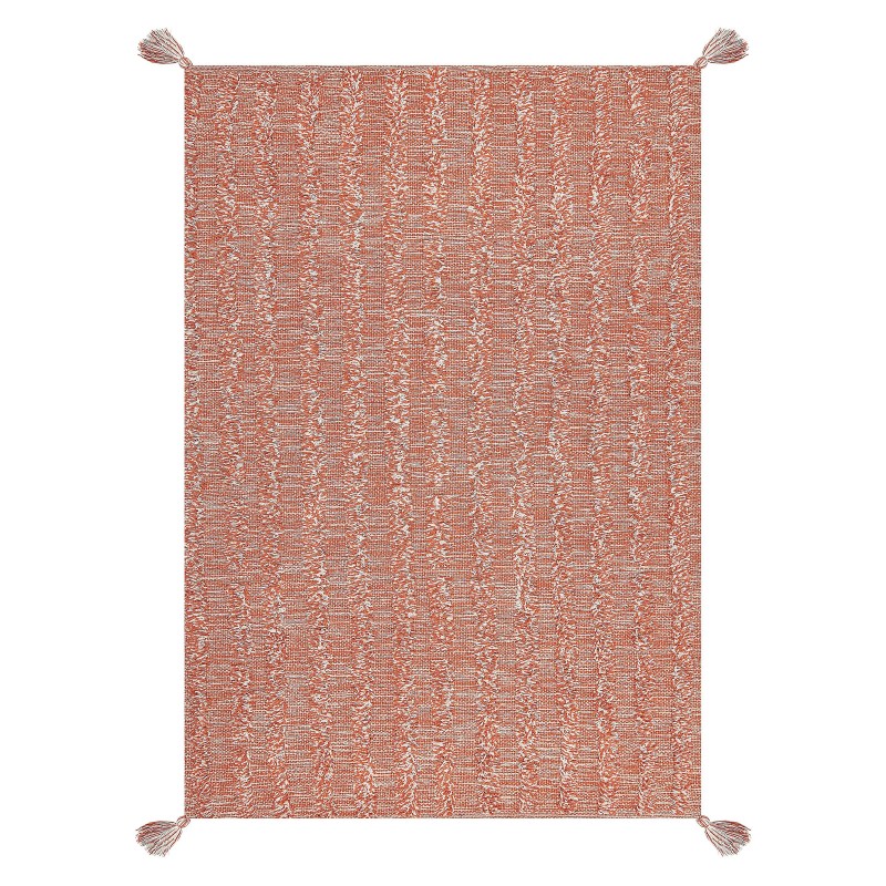 Dywan bawełniany 160 x 230 cm pomarańczowy MUGLA Dywan bawełniany 160 x 230 cm pomarańczowy MUGLA