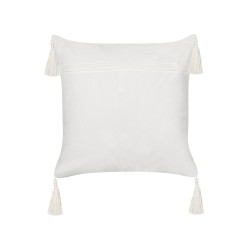 Poduszka dekoracyjna MELOBESIA Bawełna 45 x 45 cm Beżowy Wzór roślinny Poduszka dekoracyjna MELOBESIA Bawełna 45 x 45 cm Beżowy Wzór roślinny