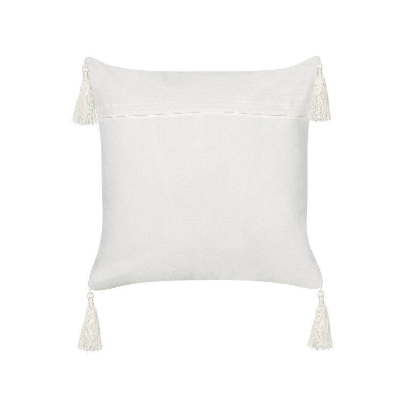 Poduszka dekoracyjna MELOBESIA Bawełna 45 x 45 cm Beżowy Wzór roślinny Poduszka dekoracyjna MELOBESIA Bawełna 45 x 45 cm Beżowy Wzór roślinny