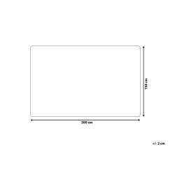 Koc TANTAN 150 x 200 cm Biały Koc TANTAN 150 x 200 cm Biały