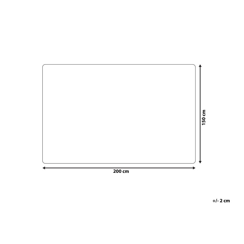 Koc TANTAN 150 x 200 cm Biały Koc TANTAN 150 x 200 cm Biały