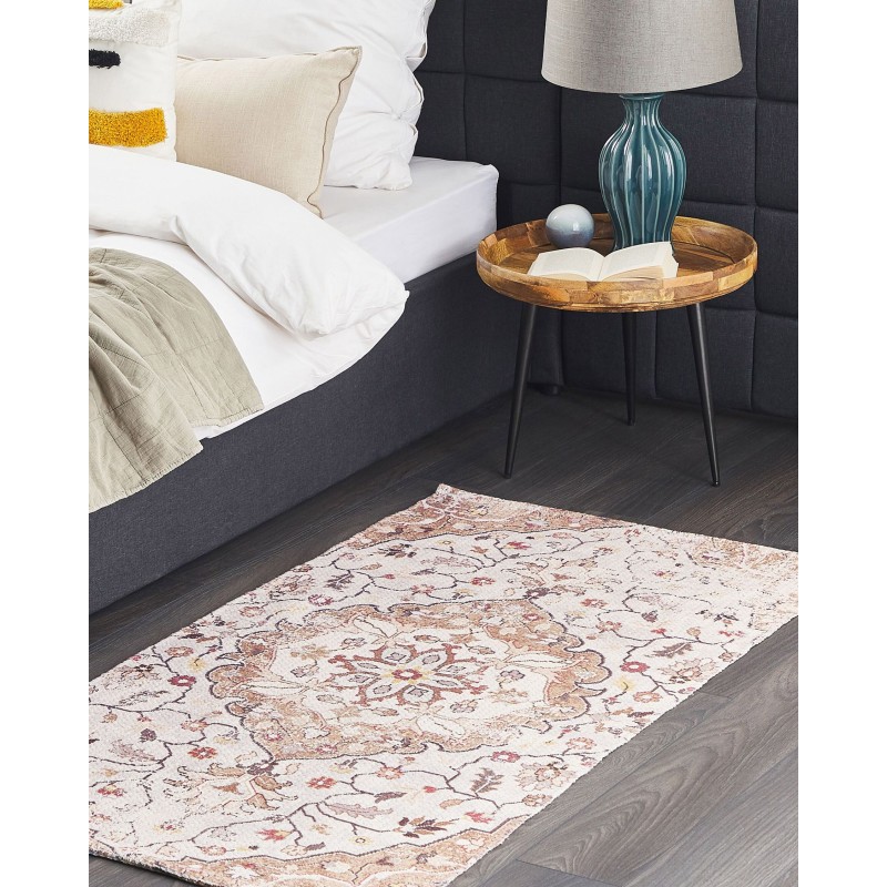 Dywan 80 x 150 cm beżowo-brązowy KATTAKKADA Dywan 80 x 150 cm beżowo-brązowy KATTAKKADA