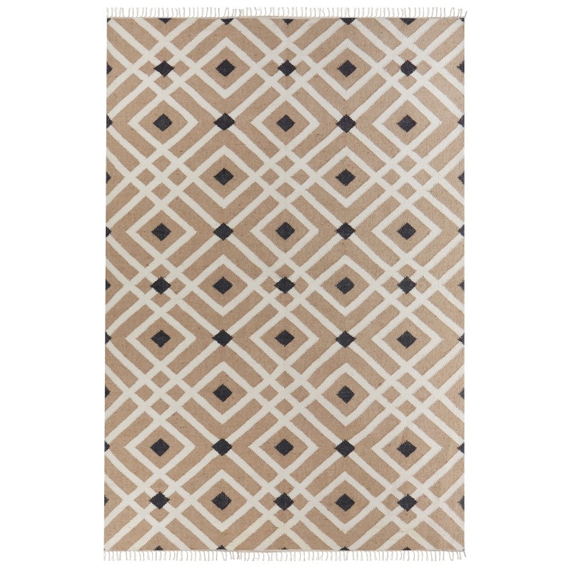 Dywan z juty 200 x 300 cm beżowy ESENCIK Dywan z juty 200 x 300 cm beżowy ESENCIK