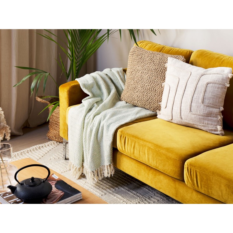 Koc MITYAL Bawełna 125 x 150 cm Miętowy Koc MITYAL Bawełna 125 x 150 cm Miętowy