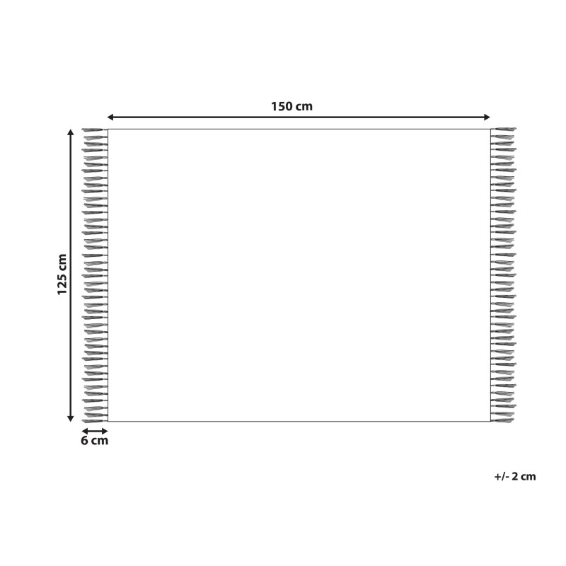 Koc MITYAL Bawełna 125 x 150 cm Miętowy Koc MITYAL Bawełna 125 x 150 cm Miętowy