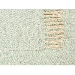 Koc MITYAL Bawełna 125 x 150 cm Miętowy Koc MITYAL Bawełna 125 x 150 cm Miętowy