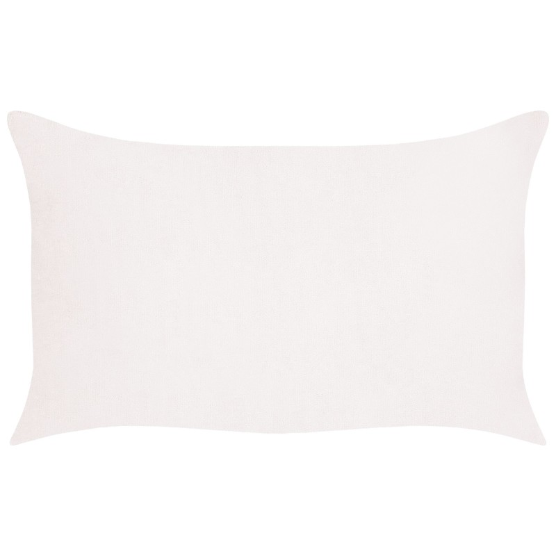Zestaw 2 poduszek dekoracyjnych MILLET Sztruks 30 x 50 cm Złamana biel Wzór geometryczny Zestaw 2 poduszek dekoracyjnych MILLET Sztruks 30 x 50 cm Złamana biel Wzór geometryczny