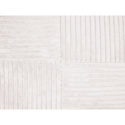 Zestaw 2 poduszek dekoracyjnych MILLET Sztruks 30 x 50 cm Złamana biel Wzór geometryczny Zestaw 2 poduszek dekoracyjnych MILLET Sztruks 30 x 50 cm Złamana biel Wzór geometryczny