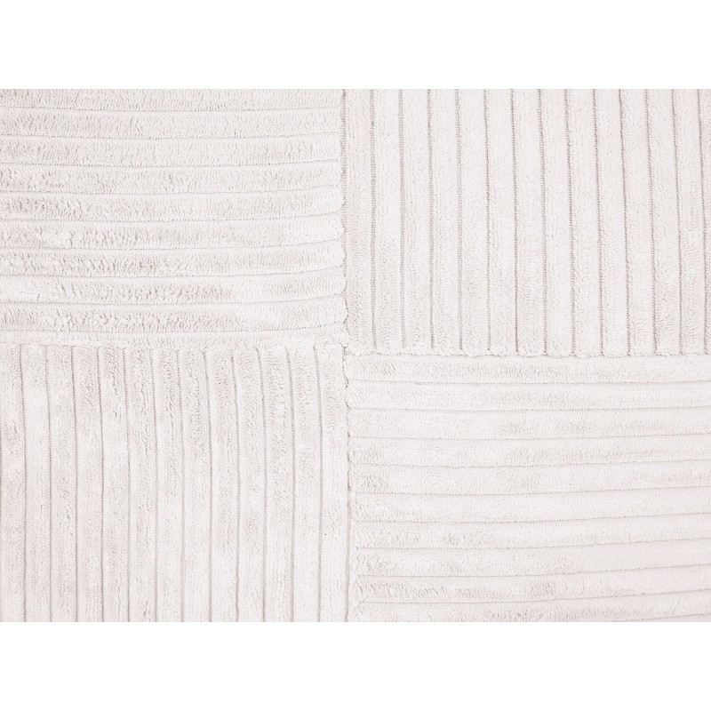 Zestaw 2 poduszek dekoracyjnych MILLET Sztruks 30 x 50 cm Złamana biel Wzór geometryczny Zestaw 2 poduszek dekoracyjnych MILLET Sztruks 30 x 50 cm Złamana biel Wzór geometryczny