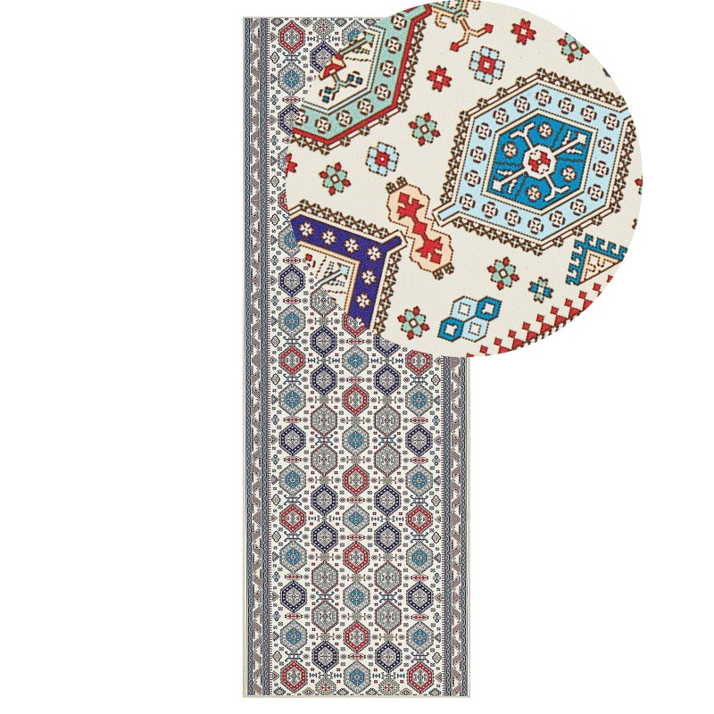 Dywan 80 x 240 cm wielokolorowy HACILAR Dywan 80 x 240 cm wielokolorowy HACILAR