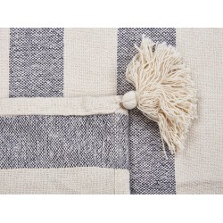 Koc NAMTAR Bawełna 125 x 150 cm Biały Koc NAMTAR Bawełna 125 x 150 cm Biały
