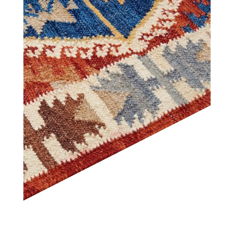Dywan wełniany kilim 200 x 300 cm wielokolorowy VANASHEN Dywan wełniany kilim 200 x 300 cm wielokolorowy VANASHEN