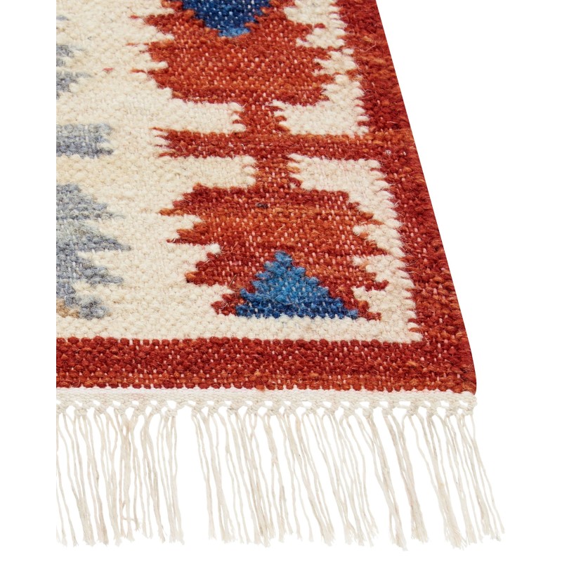 Dywan wełniany kilim 200 x 300 cm wielokolorowy VANASHEN Dywan wełniany kilim 200 x 300 cm wielokolorowy VANASHEN
