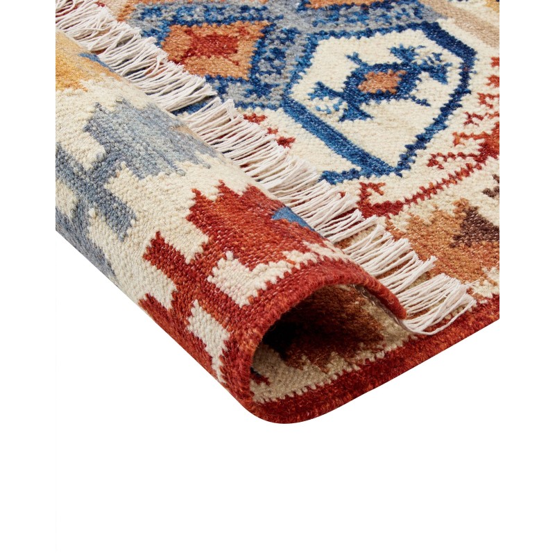 Dywan wełniany kilim 200 x 300 cm wielokolorowy VANASHEN Dywan wełniany kilim 200 x 300 cm wielokolorowy VANASHEN